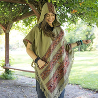 Thumbnail for Hooded Poncho With Pockets (Elevate) -