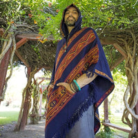 Thumbnail for Hooded Poncho With Pockets (Elevate) -