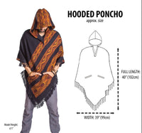 Thumbnail for Hooded Poncho With Pockets (Elevate) -