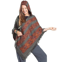Thumbnail for Hooded Poncho With Pockets (Elevate) -