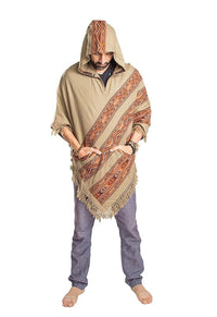 Thumbnail for Hooded Poncho With Pockets (Elevate) -
