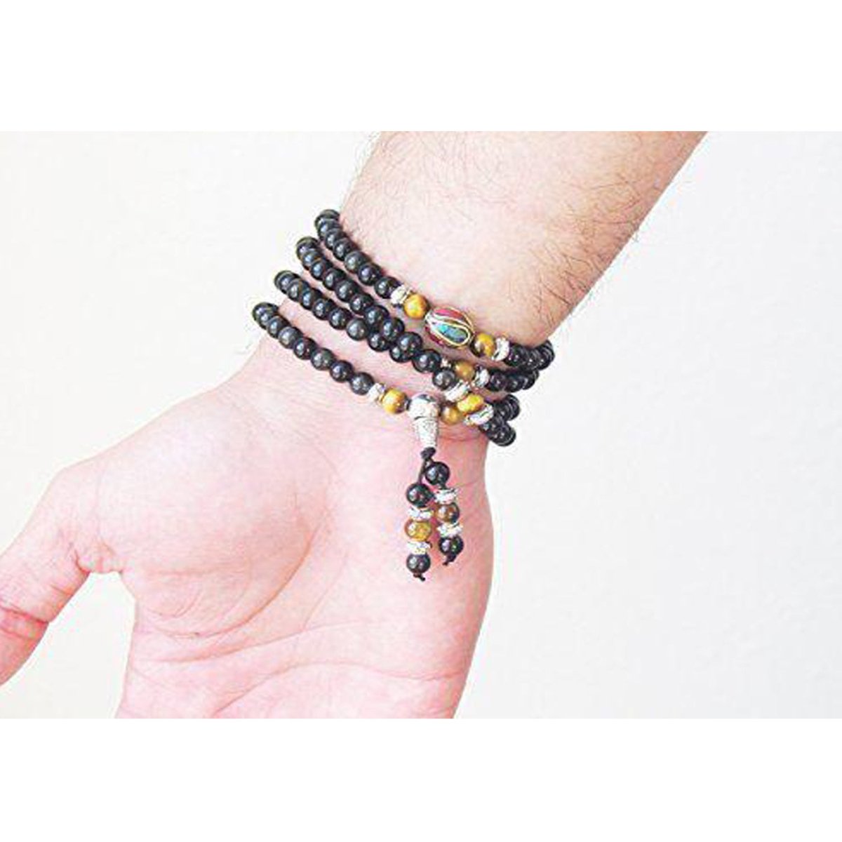 Mala Bracelets/Necklaces (Tiger Eye, Obsidian, Turquoise, Cinnabar) - Mala Bracelet