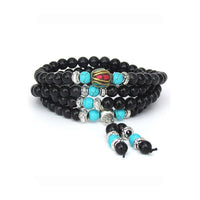 Thumbnail for Mala Bracelets/Necklaces (Tiger Eye, Obsidian, Turquoise, Cinnabar) - Mala Bracelet
