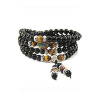 Thumbnail for Mala Bracelets/Necklaces (Tiger Eye, Obsidian, Turquoise, Cinnabar) - Mala Bracelet