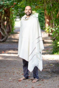 Thumbnail for Meditation Shawl / Meditation Blanket / Prayer Shawl for Men Women (Clarity) - Meditation Shawl