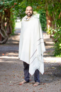 Thumbnail for Meditation Shawl / Meditation Blanket / Prayer Shawl for Men Women (Clarity) - Meditation Shawl