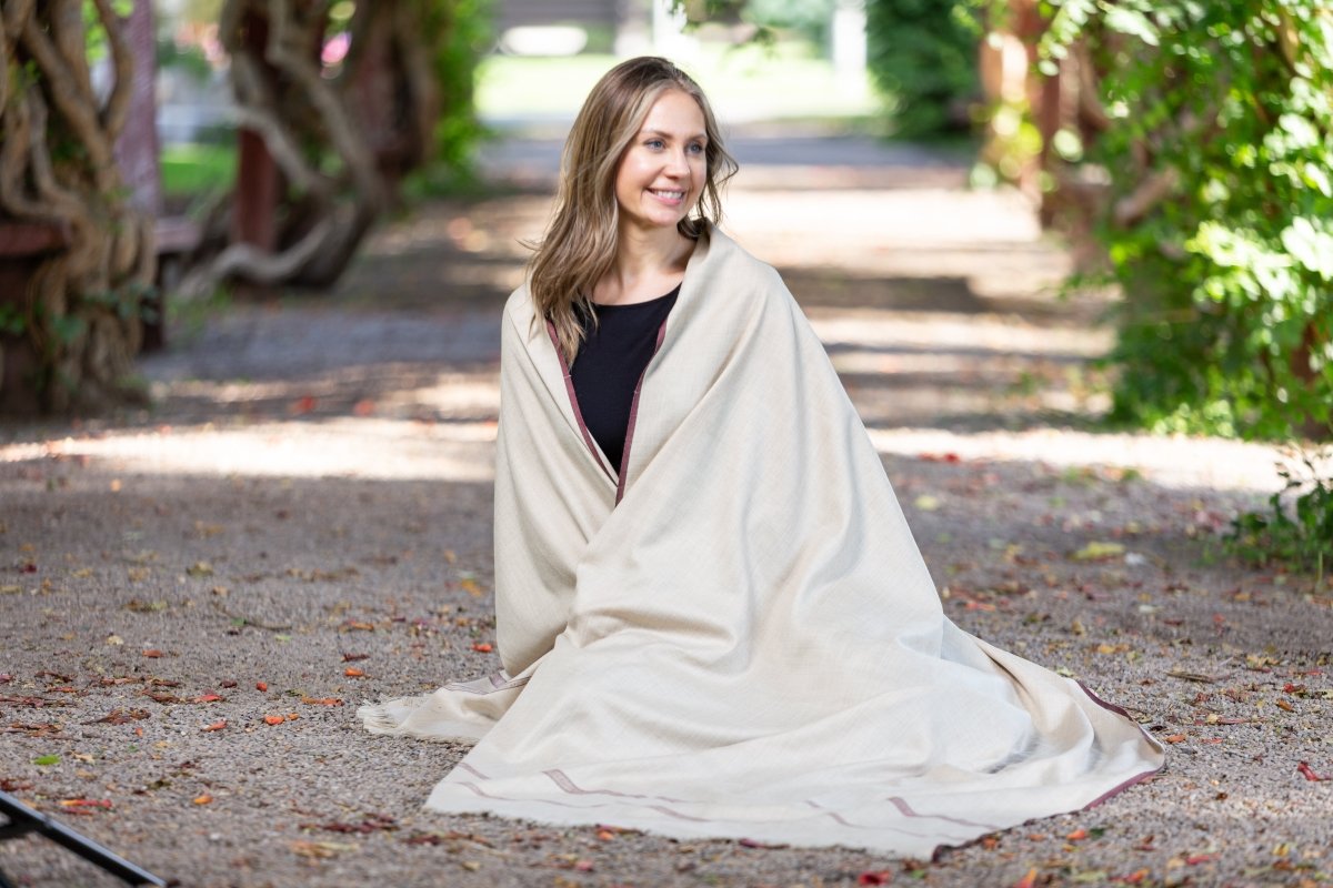 Meditation Shawl / Meditation Blanket / Prayer Shawl for Men Women (Clarity) - Meditation Shawl