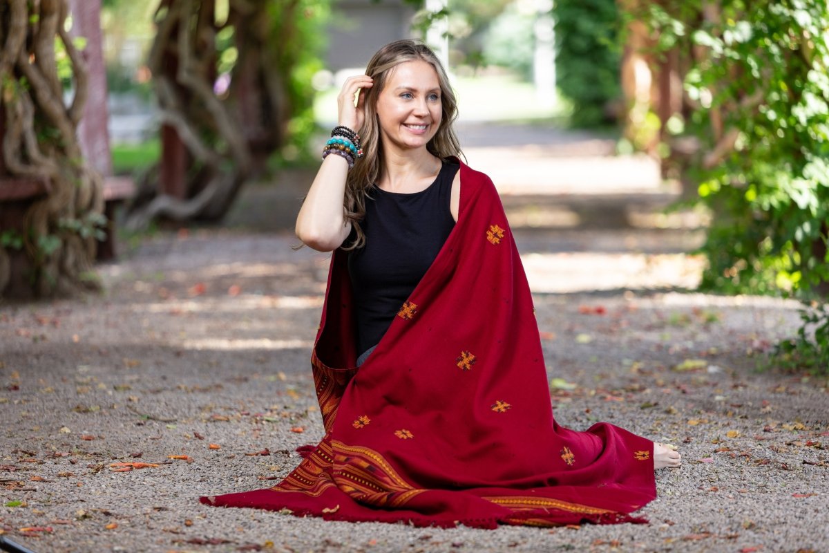 Meditation Shawl / Meditation Blanket / Prayer Shawl for Men Women (Cosmos) - Meditation Shawl