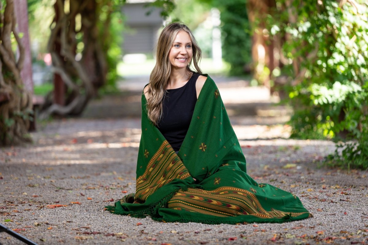 Meditation Shawl / Meditation Blanket / Prayer Shawl for Men Women (Cosmos) - Meditation Shawl