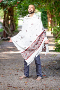 Thumbnail for Meditation Shawl / Meditation Blanket / Prayer Shawl for Men Women (Cosmos) - Meditation Shawl