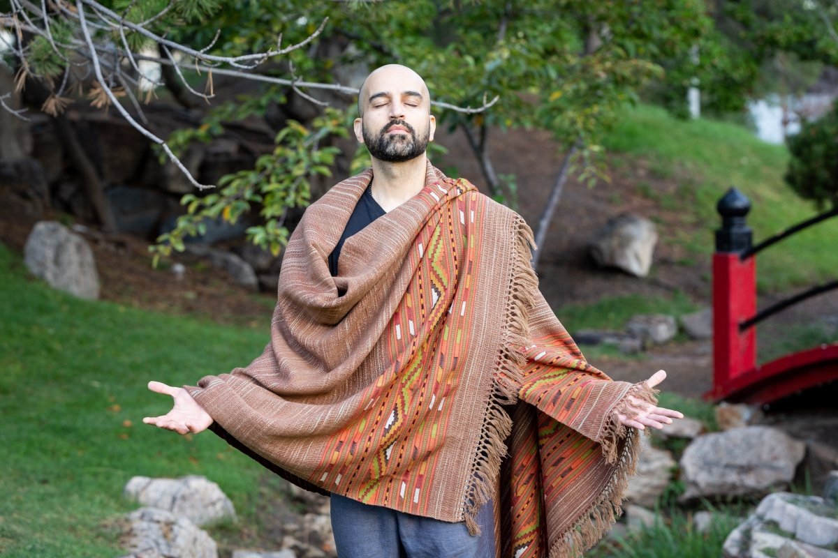 Meditation Shawl / Meditation Blanket / Prayer Shawl for Men Women (Empower) - Meditation Shawl