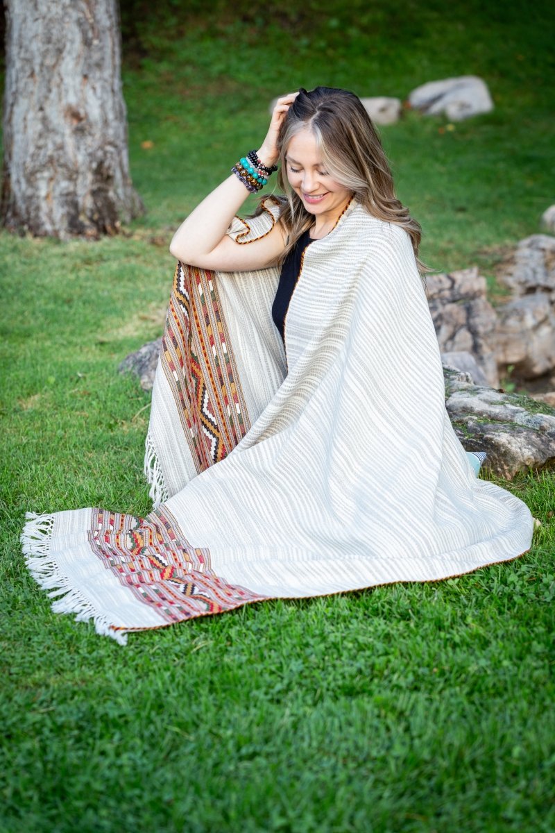 Meditation Shawl / Meditation Blanket / Prayer Shawl for Men Women (Empower) - Meditation Shawl