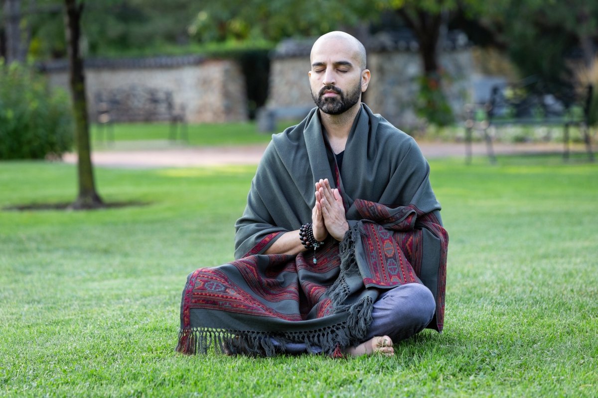 Meditation Shawl / Meditation Blanket / Prayer Shawl for Men Women (Energize) - Meditation Shawl