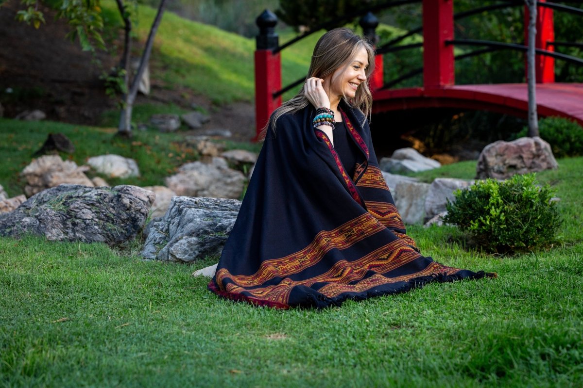 Meditation Shawl / Meditation Blanket / Prayer Shawl for Men Women (Energize) - Meditation Shawl