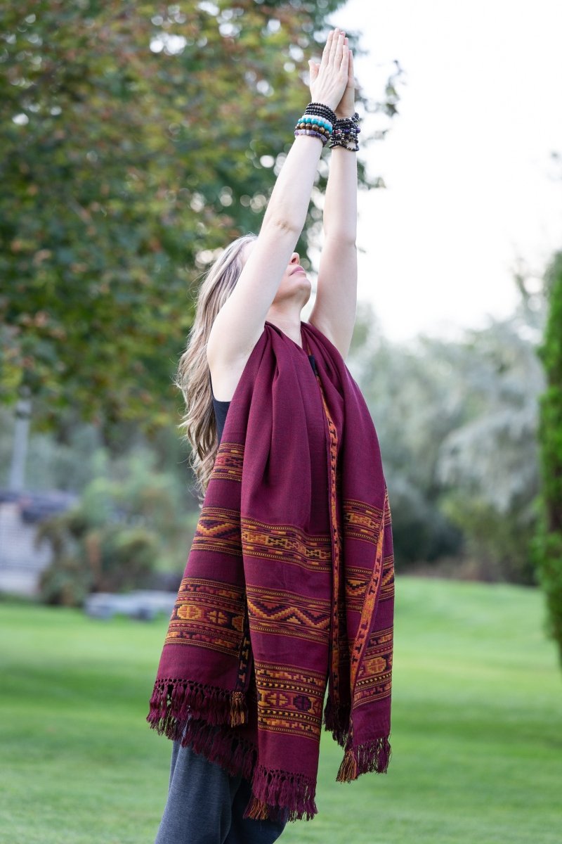 Meditation Shawl / Meditation Blanket / Prayer Shawl for Men Women (Energize) - Meditation Shawl