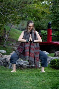 Thumbnail for Meditation Shawl / Meditation Blanket / Prayer Shawl for Men Women (Energize) - Meditation Shawl