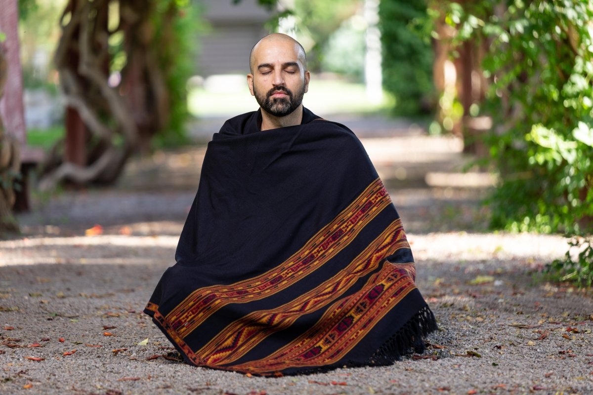 Meditation Shawl / Meditation Blanket / Prayer Shawl for Men Women (Energize) - Meditation Shawl