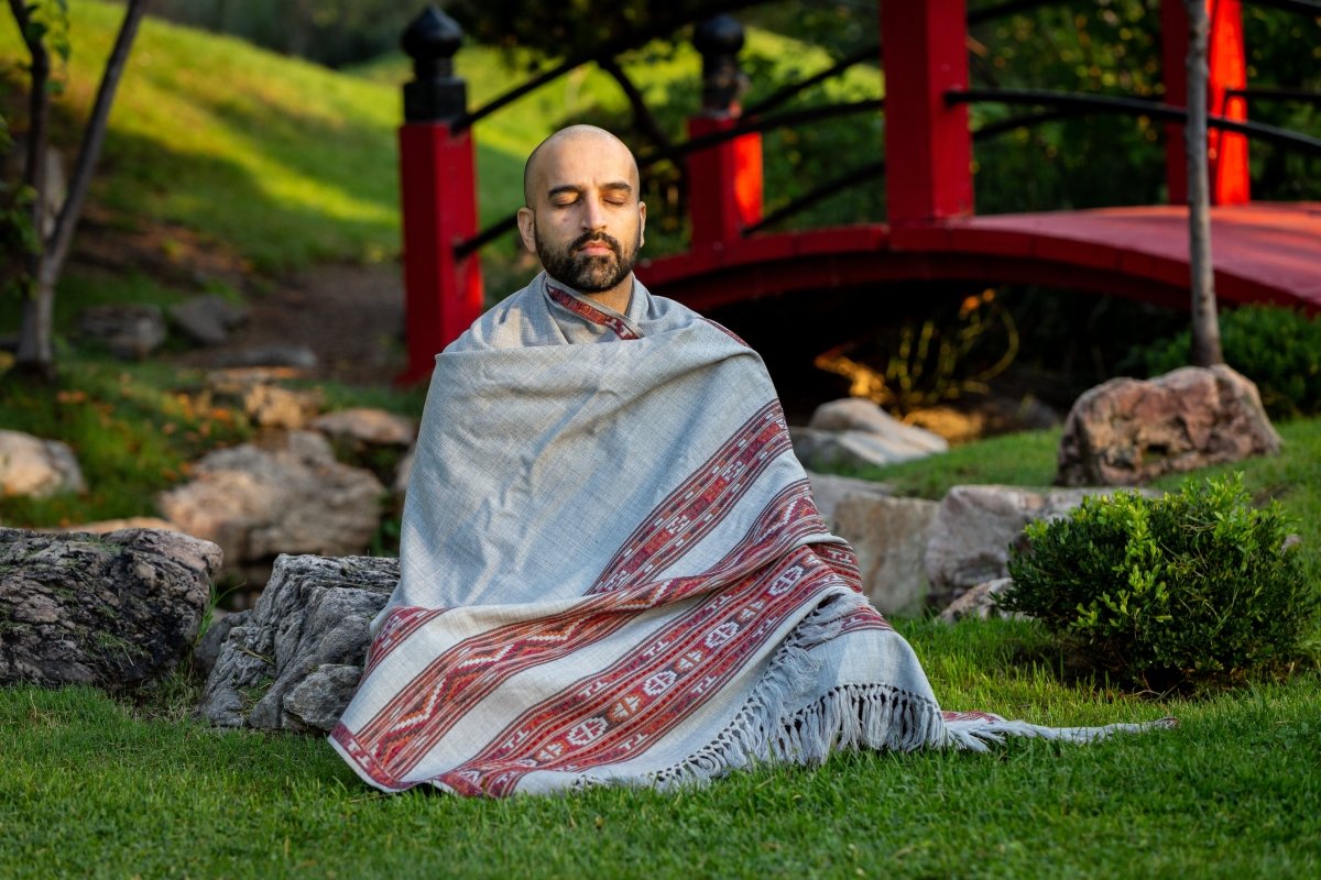 Meditation Shawl / Meditation Blanket / Prayer Shawl for Men Women (Energize) - Meditation Shawl