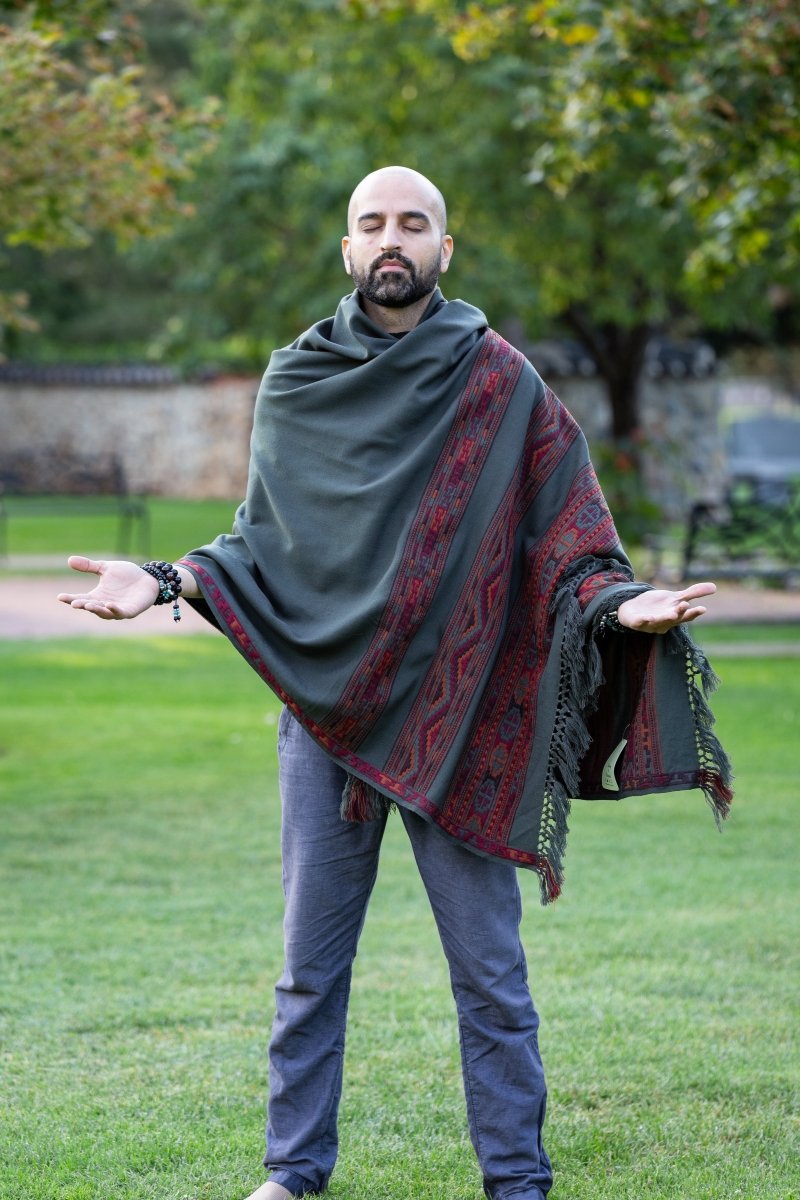 Meditation Shawl / Meditation Blanket / Prayer Shawl for Men Women (Energize) - Meditation Shawl