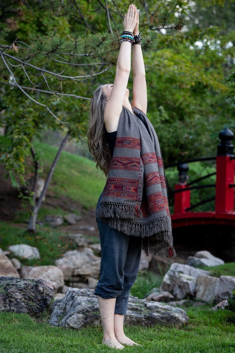 Meditation Shawl / Meditation Blanket / Prayer Shawl for Men Women (Energize) - Meditation Shawl