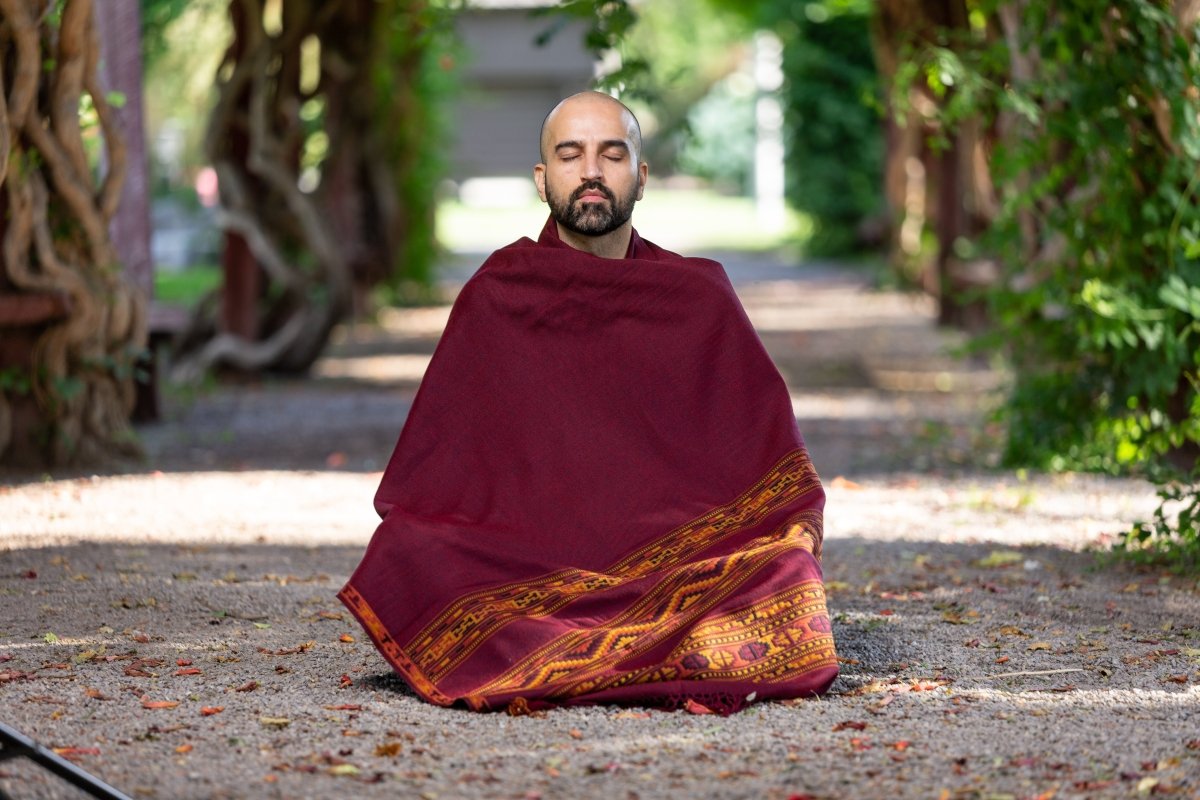 Meditation Shawl / Meditation Blanket / Prayer Shawl for Men Women (Energize) - Meditation Shawl