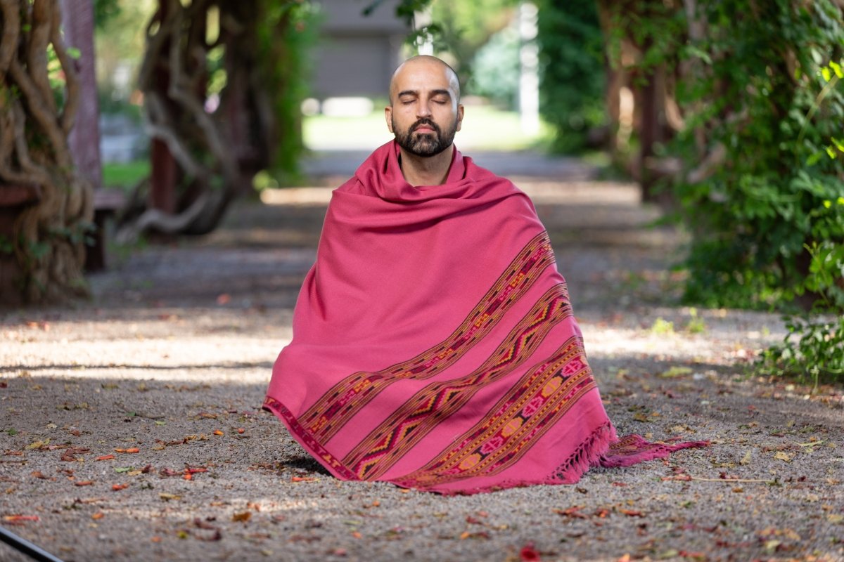 Meditation Shawl / Meditation Blanket / Prayer Shawl for Men Women (Energize) - Meditation Shawl