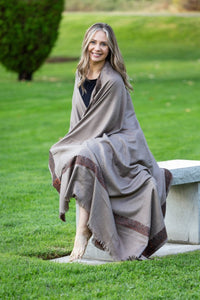 Thumbnail for Meditation Shawl / Meditation Blanket / Prayer Shawl for Men Women (Gratitude) - Meditation Shawl