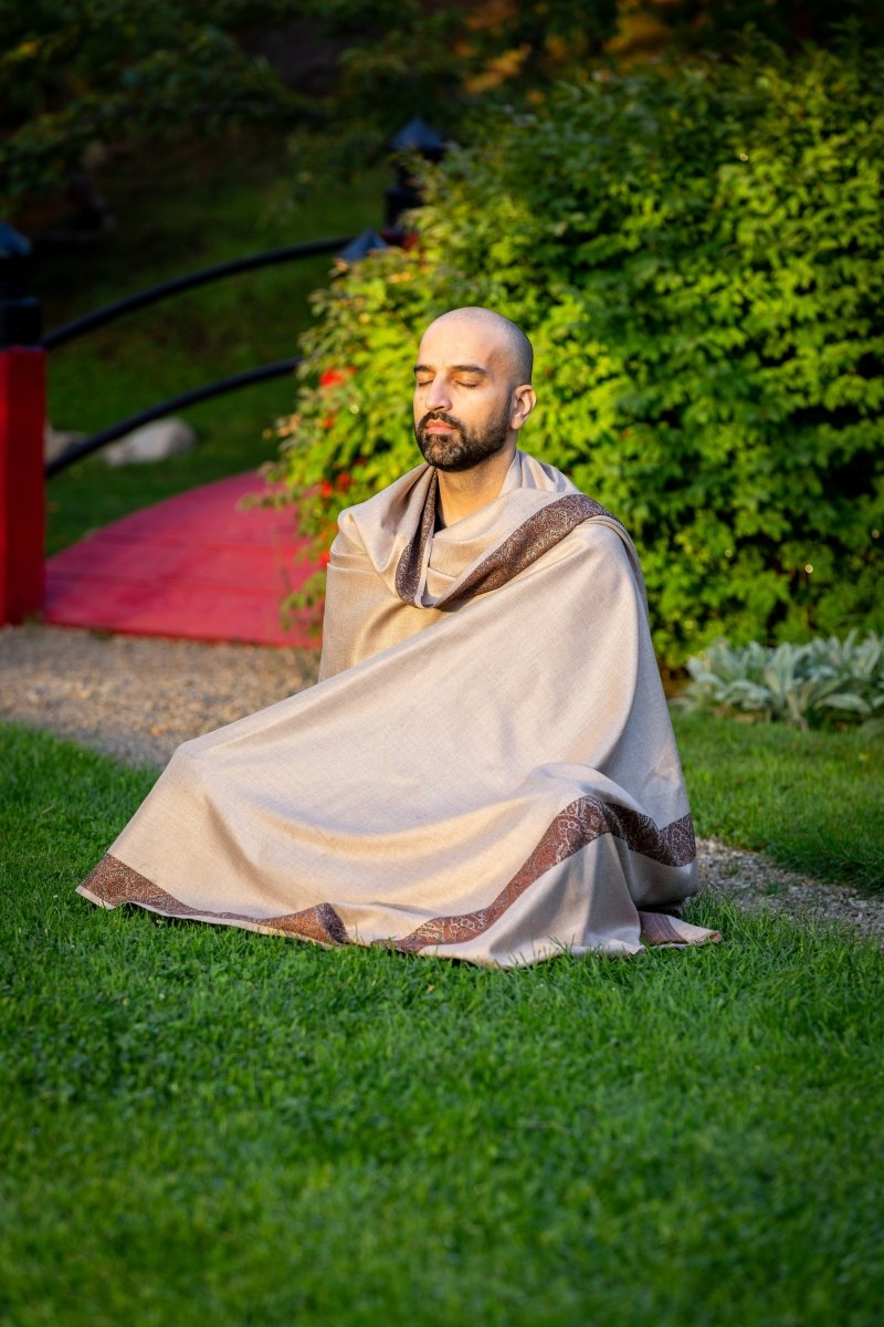 Meditation Shawl / Meditation Blanket / Prayer Shawl for Men Women (Gratitude) - Meditation Shawl