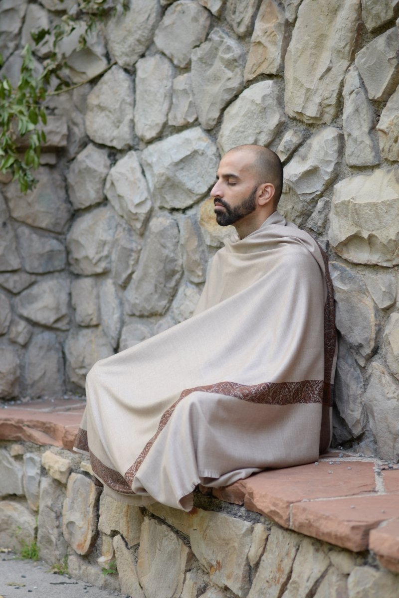 Meditation Shawl / Meditation Blanket / Prayer Shawl for Men Women (Happiness) - Meditation Shawl