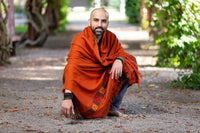 Thumbnail for Meditation Shawl / Meditation Blanket / Prayer Shawl for Men Women (Happiness) - Meditation Shawl