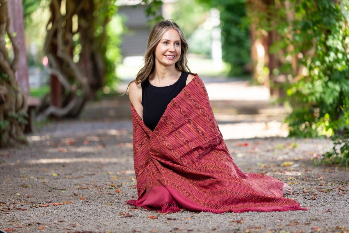 Meditation Shawl / Meditation Blanket / Prayer Shawl for Men Women (Life Force) - Meditation Shawl