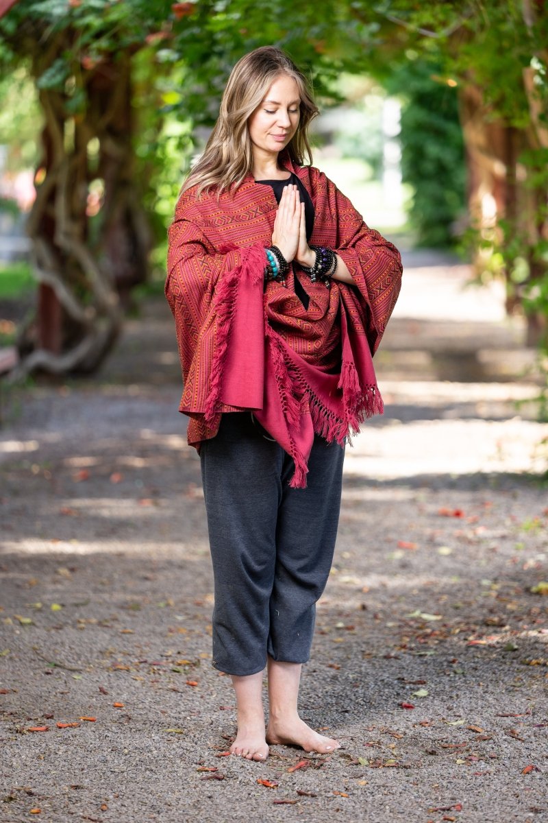 Meditation Shawl / Meditation Blanket / Prayer Shawl for Men Women (Life Force) - Meditation Shawl