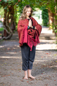 Thumbnail for Meditation Shawl / Meditation Blanket / Prayer Shawl for Men Women (Life Force) - Meditation Shawl