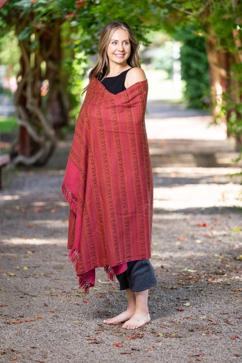 Meditation Shawl / Meditation Blanket / Prayer Shawl for Men Women (Life Force) - Meditation Shawl