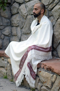 Thumbnail for Meditation Shawl / Meditation Blanket / Prayer Shawl for Men Women (Peace) - Meditation Shawl