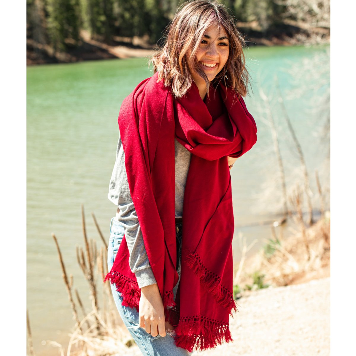 Meditation Shawl / Meditation Blanket / Prayer Shawl for Men Women (Simplicity) - Meditation Shawl