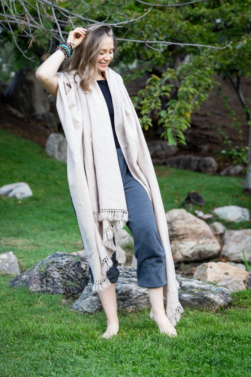 Meditation Shawl / Meditation Blanket / Prayer Shawl for Men Women (Simplicity) - Meditation Shawl