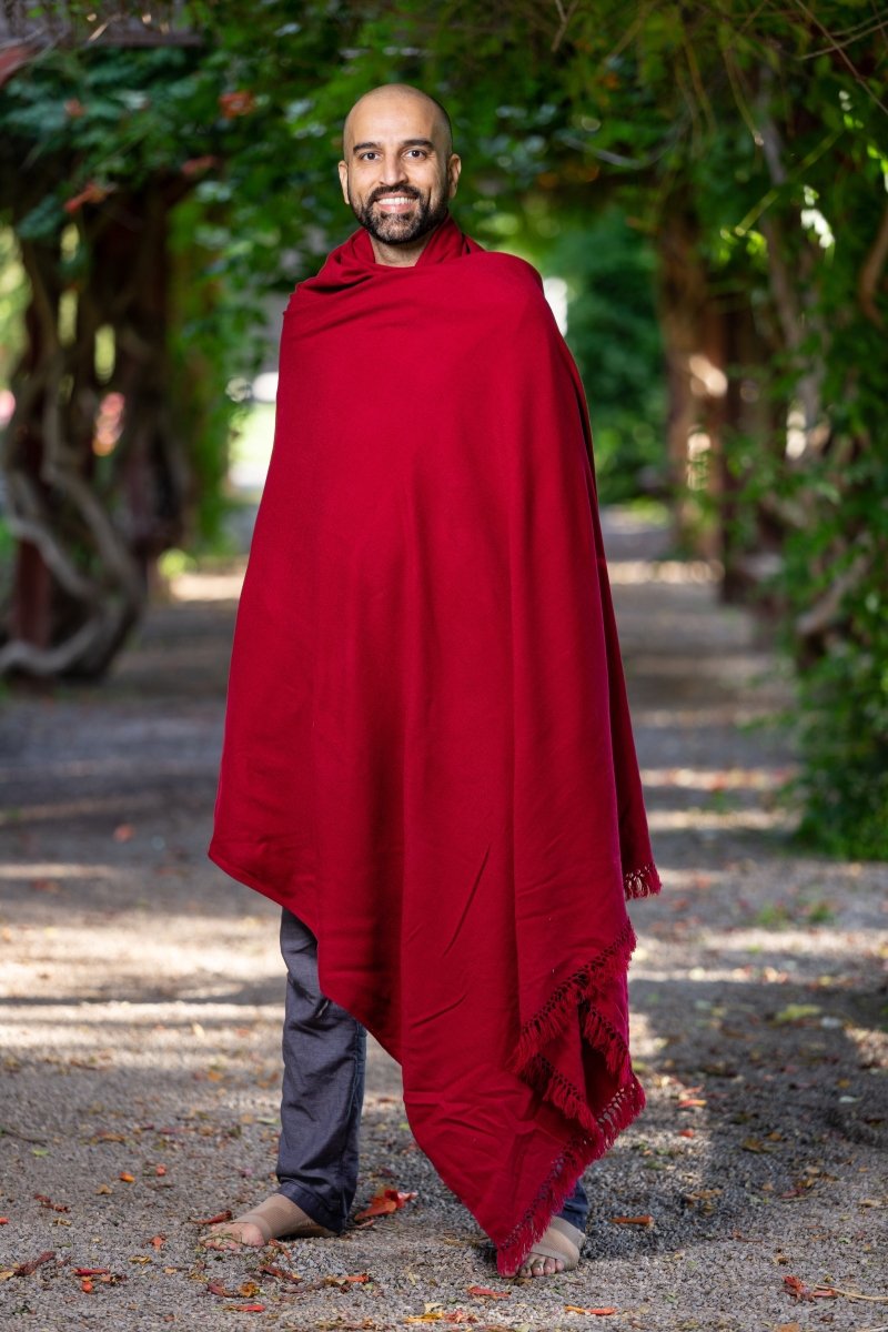 Meditation Shawl for Men | Meditation Blanket or Prayer Shawl (Simplicity) - Meditation Shawl