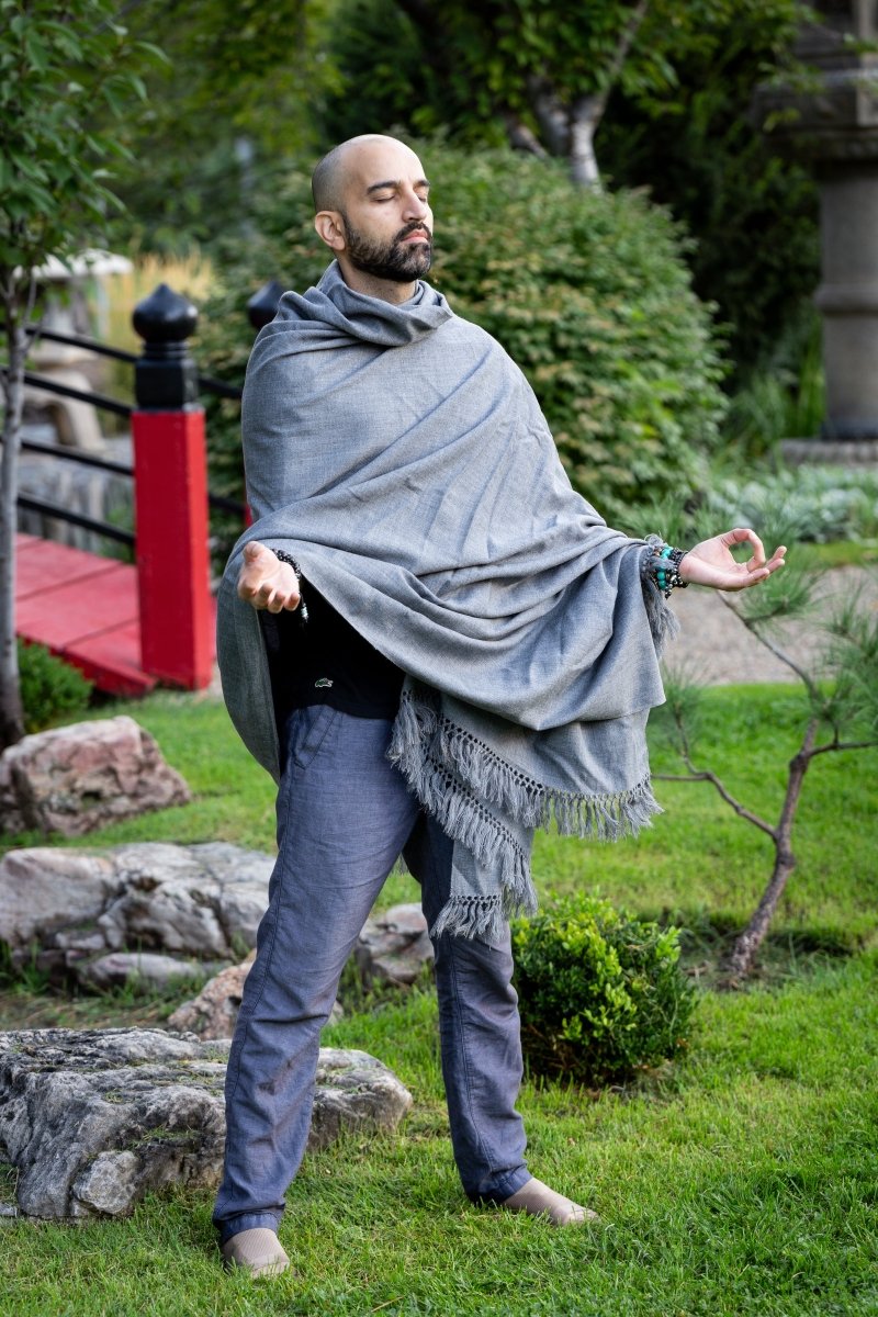 Meditation Shawl / Meditation Blanket / Prayer Shawl for Men Women (Simplicity) - Meditation Shawl