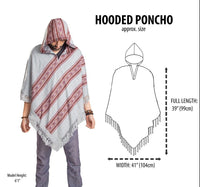 Thumbnail for A poncho with hood for men and women worn for retreats, meditation or fun.
