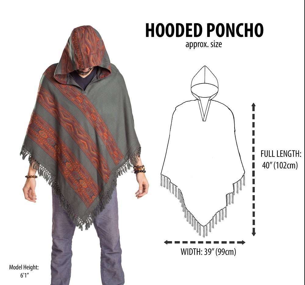 Poncho With Hood (Elevate) -