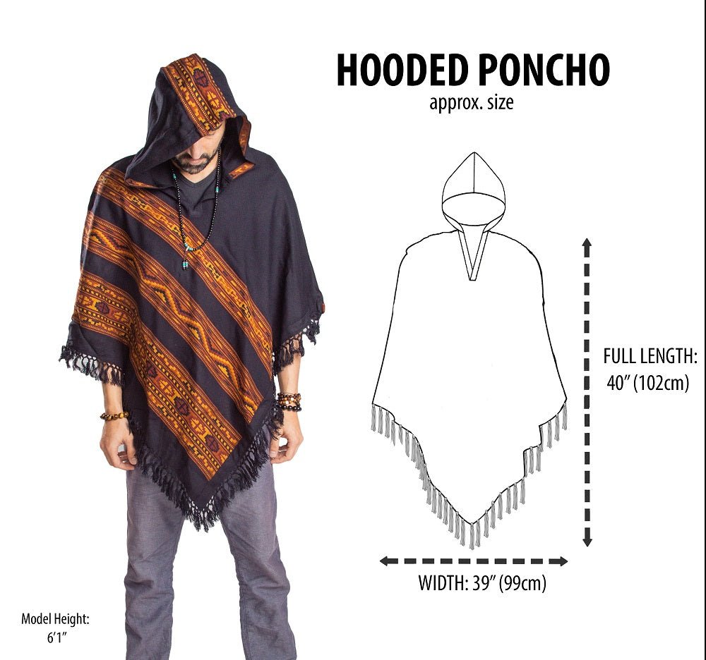 Poncho With Hood (Elevate) -