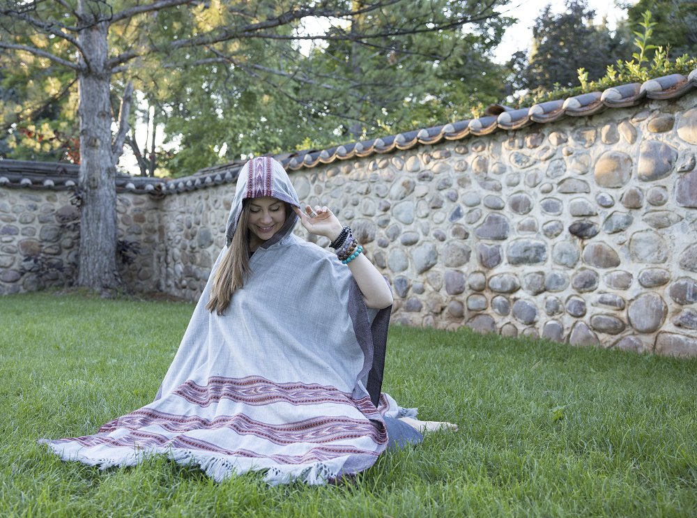 Poncho With Hood (Free Spirit) -