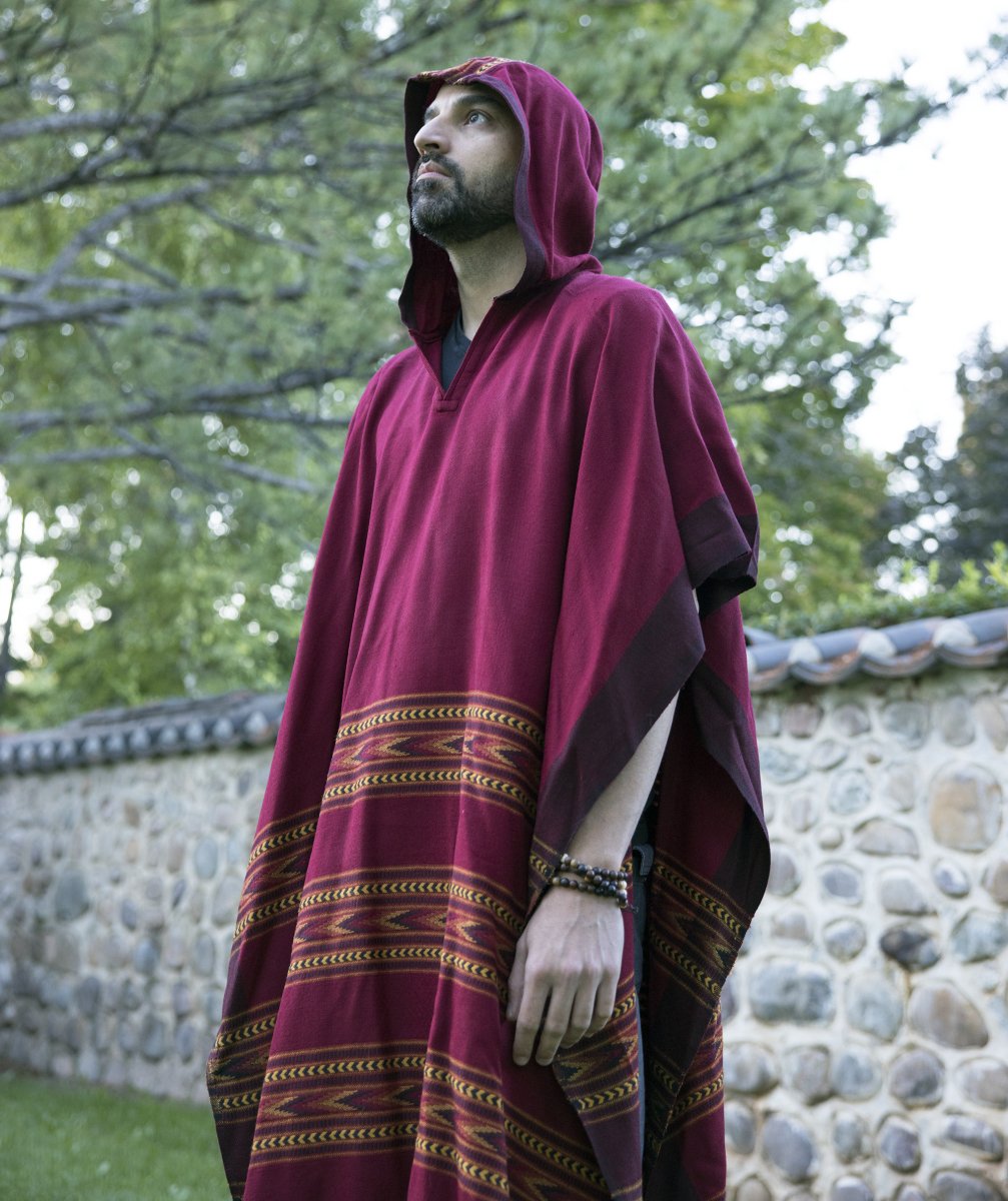 Poncho With Hood (Free Spirit) -