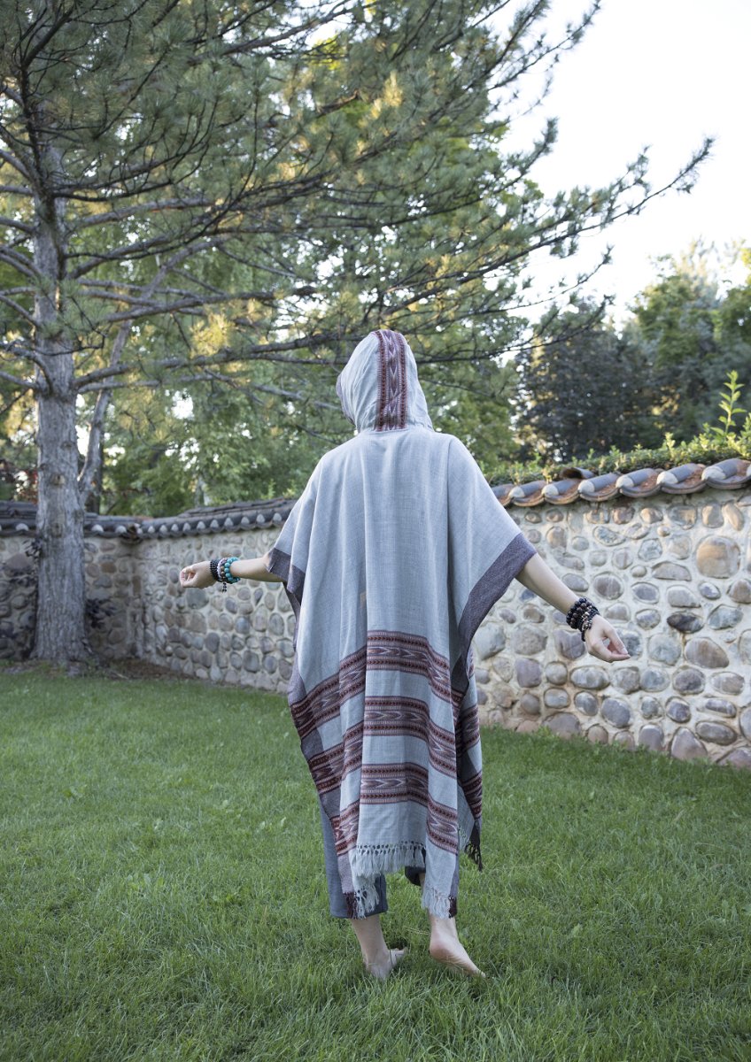 Poncho With Hood (Free Spirit) -