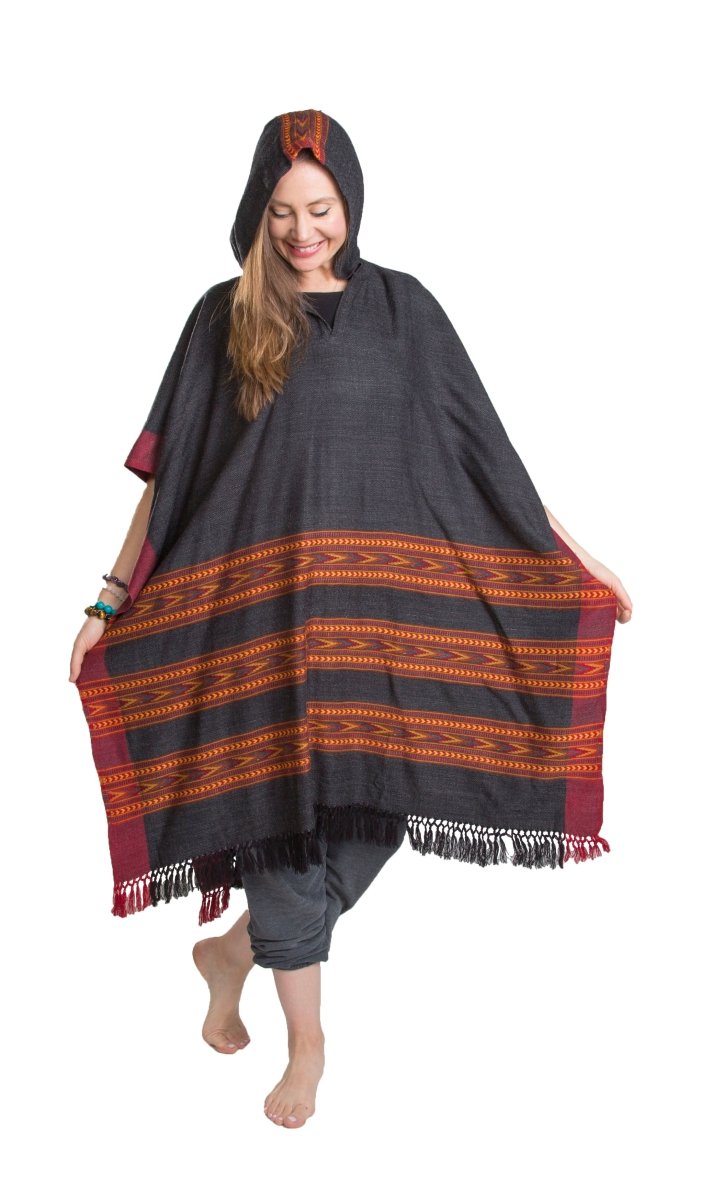 Poncho With Hood (Free Spirit) -