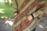 Thumbnail for mexican poncho adult poncho blanket poncho for men poncho for women large poncho blanket poncho cape