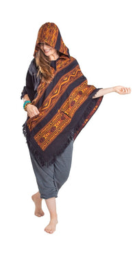 Thumbnail for mexican poncho adult poncho blanket poncho for men poncho for women large poncho blanket poncho cape festival poncho