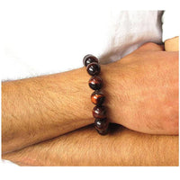Thumbnail for Red Tiger Eye Good Luck Bracelet - Tiger Eye Stretch Bracelet
