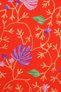 Thumbnail for Scarf Embroidered Floral Shawl, Oversize Scarf for Women, Warm Wrap for Winter, Large 6.5' x 2.25' - Shawls and Wraps